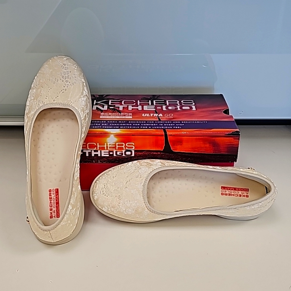 New Sketchers on-the-go slip.on shoes